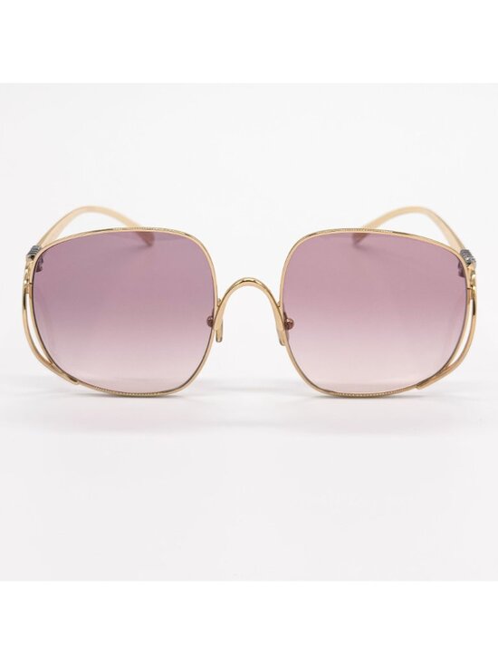 NEW MIU MIU SUNGLASSES MUA57S 5AK40S WOMEN GOLD/PINK MU A57S, SMU A57 EYEWEAR main image 5